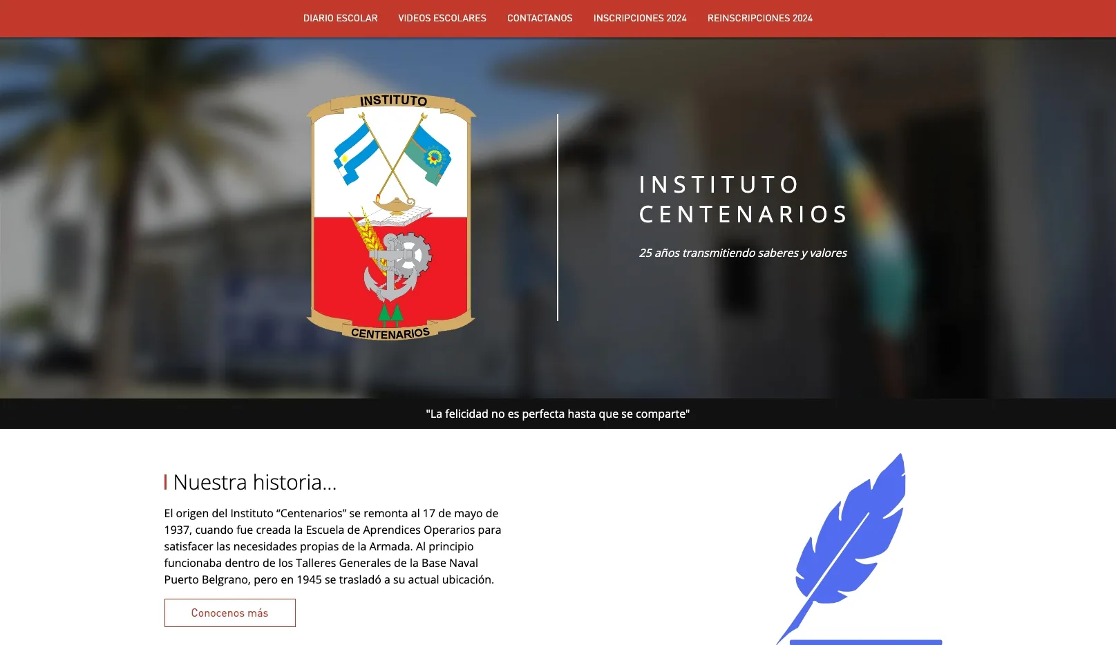 Screenshot of Instituto Centenarios app