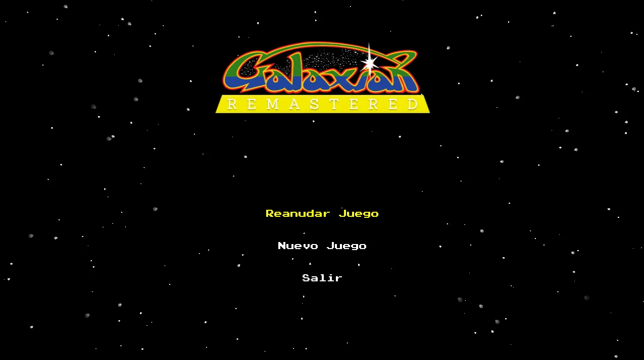 Screenshot of Galaxian app